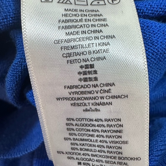 ⭐️ Host Pick ⭐️ Michael Kors Royal blue sweater with gold chain details size 1X - Picture 12 of 12